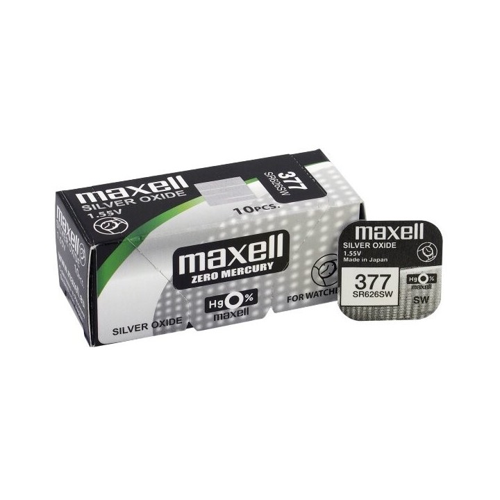 Bateria srebrowa mini Maxell 377 / 376 / SR 626 SW / G4
