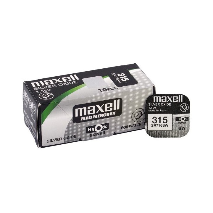 Bateria srebrowa mini Maxell 315 / 314 / SR 716 SW