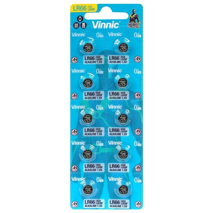 Bateria alkaliczna mini Vinnic G4 / AG4 / L626 / SR626 / 377 / 37