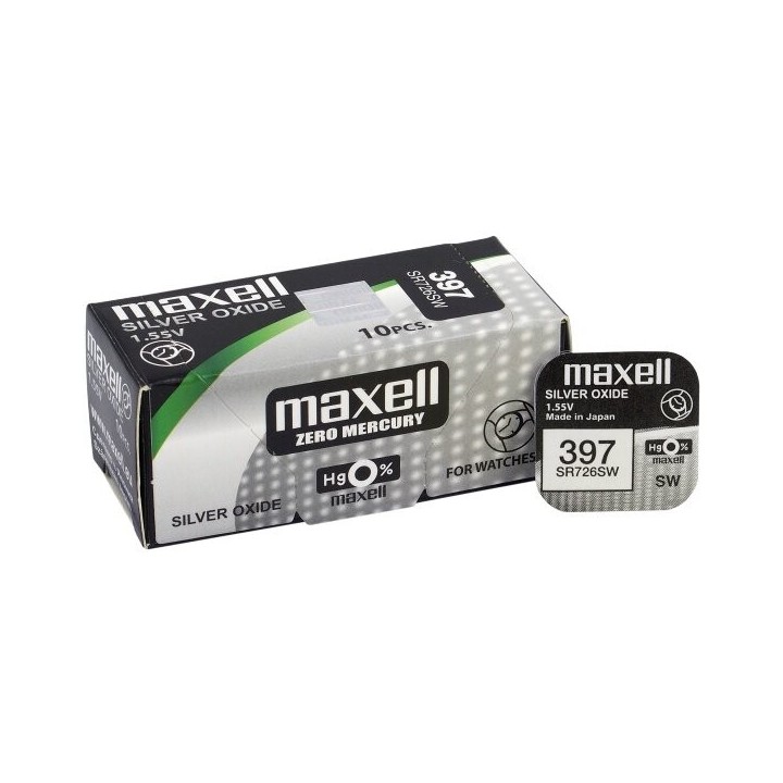 Bateria srebrowa mini Maxell 396 / 397 / SR 726 SW / G2