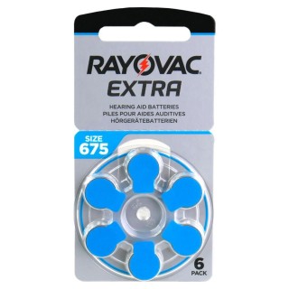Baterie do aparatów słuchowych Rayovac Extra Advanced 675 / PR44 - 6 sztuk (1 blister)