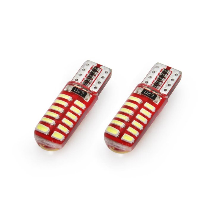 LED VERTEX CANBUS 24SMD 3014 T10e (W5W) SILCA White 12V