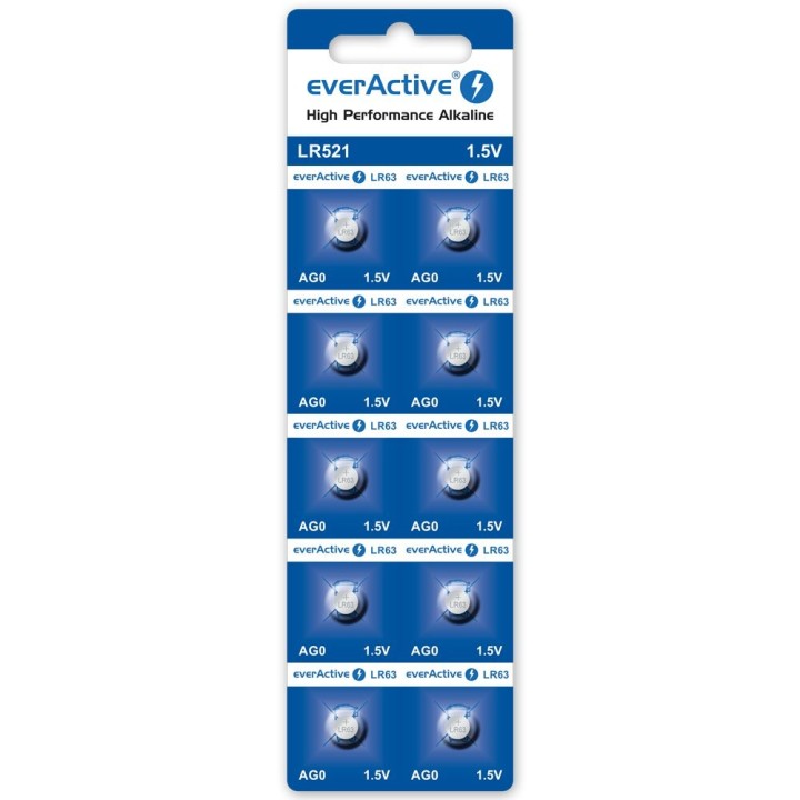 Bateria alkaliczna mini everActive AG0 G0 LR521 LR63