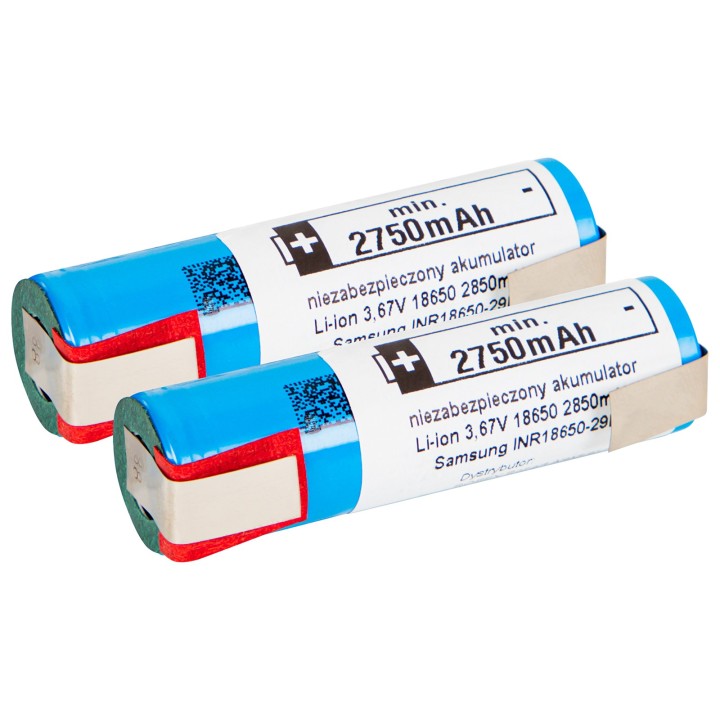 AKUMULATOR SAMSUNG 18650 2750mAh 3,7V z blaszkami