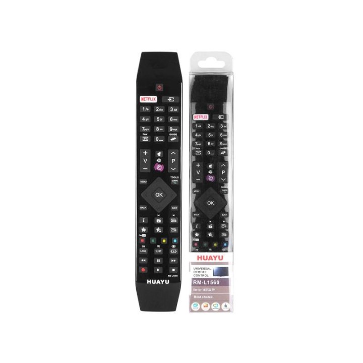 Pilot uniwersalny do TV LCD/LED VESTEL RM-L1560, Netflix.
