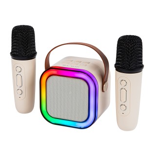 Głośnik Bluetooth KARAOKE RGB 2 mikrofony`