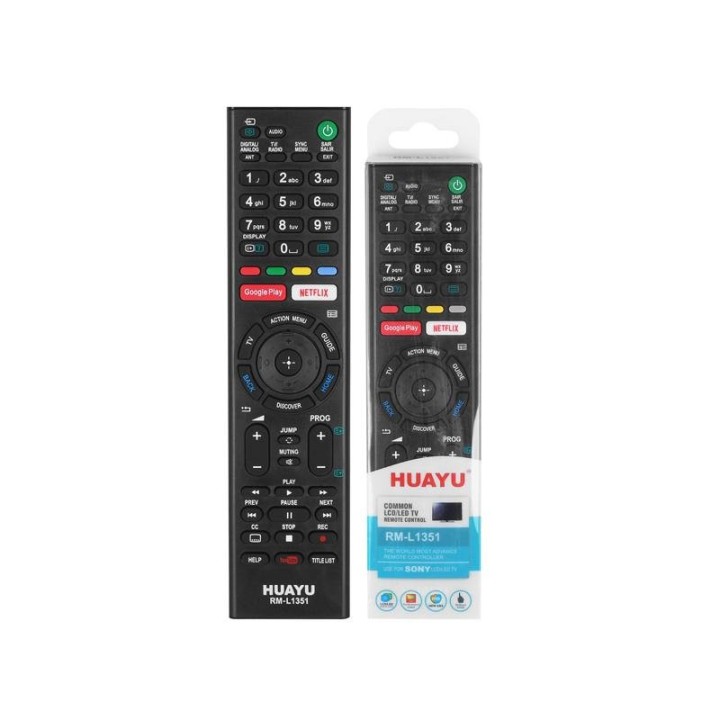 Pilot do TV LCD/LED Sony RM-L1351, Netflix, Google Play, Youtube.