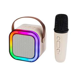 Głośnik Bluetooth KARAOKE RGB 1 mikrofon
