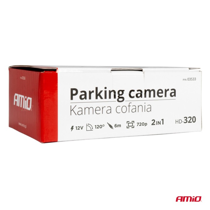 Kamera cofania parkowania HD-320 12v 720p AMIO-03533