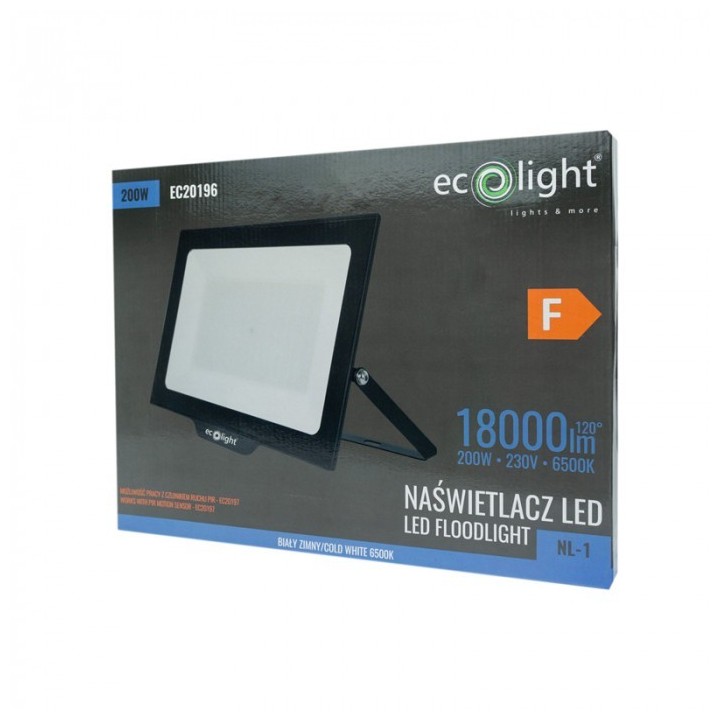 Naświetlacz LED NL-1 200W 6500K 18000lm IP65