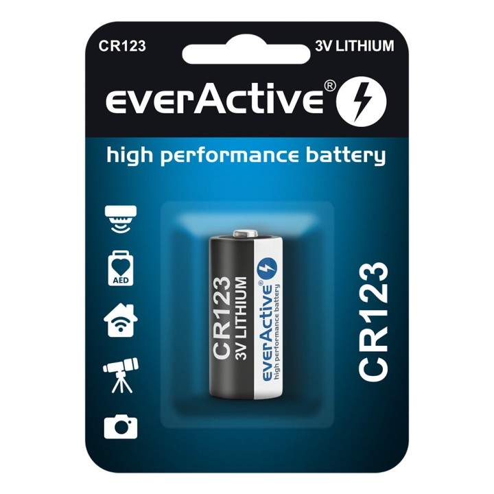 Bateria foto litowa everActive CR123 - 1 sztuka