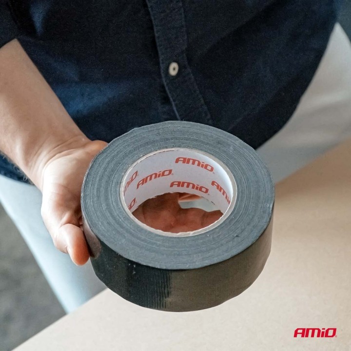 Taśma techniczna czarna 48mm x 15m x 0,19mm AMIO-04849