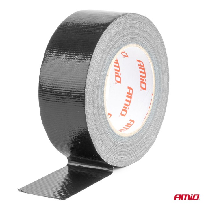 Taśma techniczna czarna 48mm x 50m x 0,19mm AMIO-04850