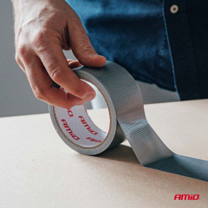 Taśma techniczna szara 48mm x 15m x 0,19mm AMIO-04851