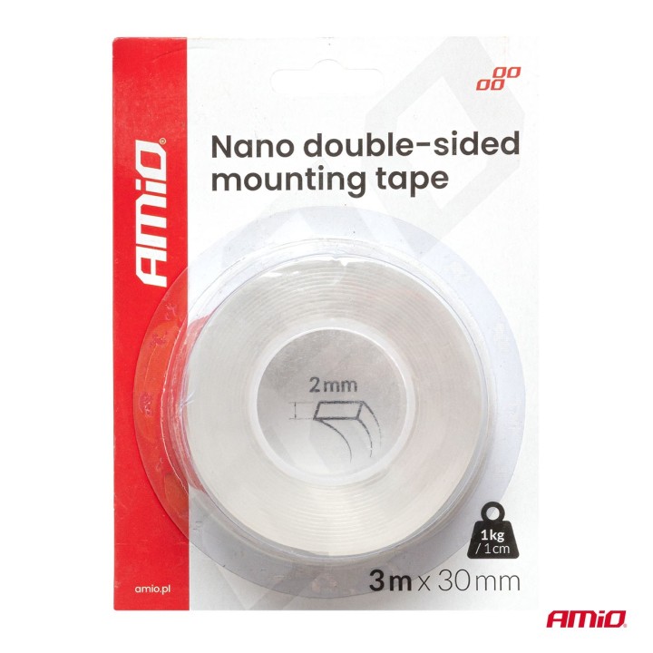 Taśma montażowa nano dwustronna wielokrotnego użytku 30mm x 3m x 1mm