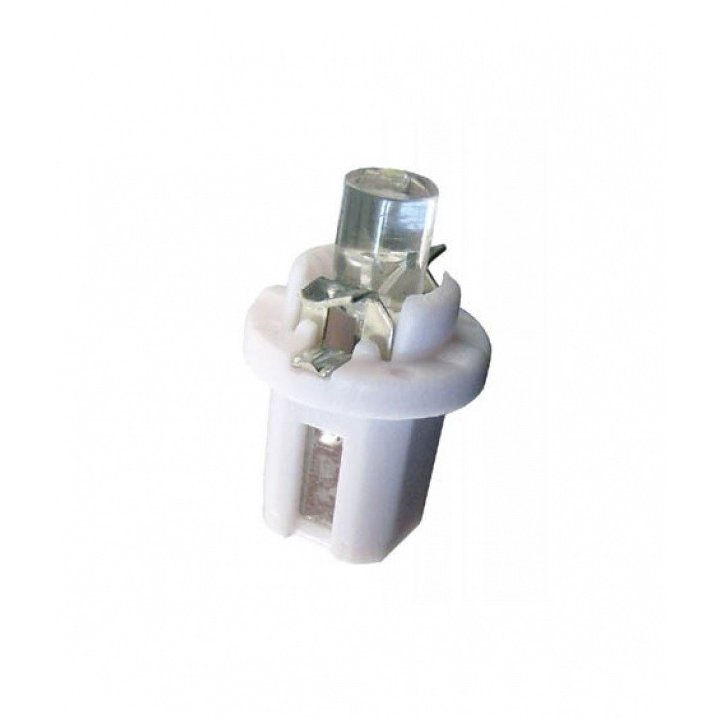 Żarówka samochodowa 12V B8.5d -1LED biała (płaska)