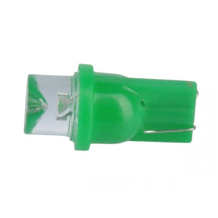 Żarówka samochodowa 12V T8 WG zielona w5w