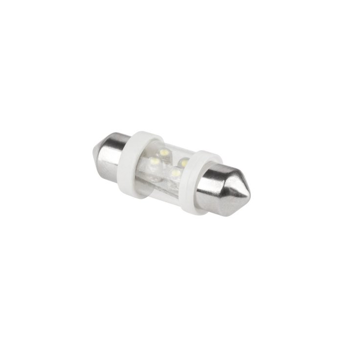 Żarówka samochodowa LED 12V 10*31-4LED Sv8,5 biała
