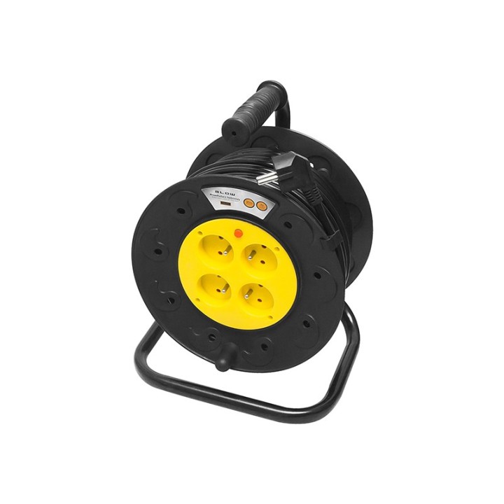 Przedłużacz sieciowy PR-61 4-Gniazda z uziemieniem 30m bęben PCV 3x1,5mm