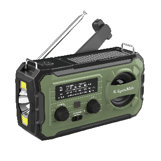 Radio solarne, przenośne radio awaryjne SOS, powerbank 10000mAh, latarka, dynamo, Kruger&Matz