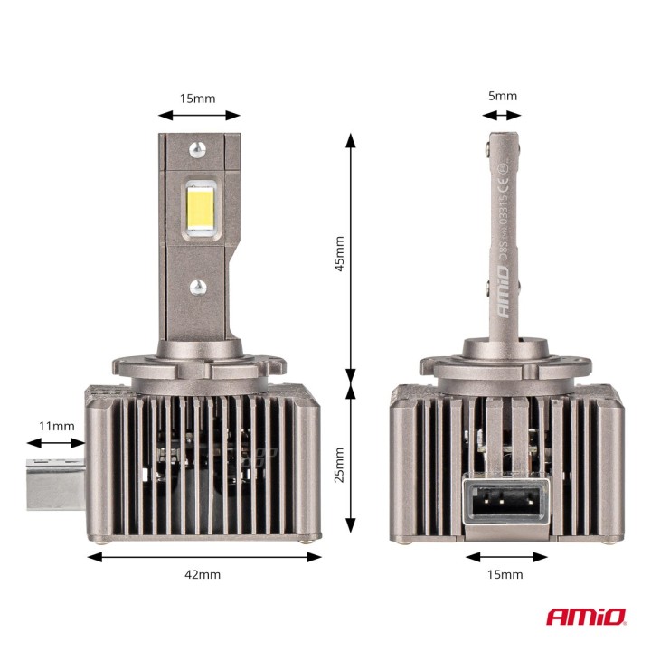 Żarówki żarniki LED seria XD D8S 6500K Canbus AMIO-03315
