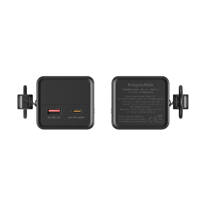 PowerBank Kruger&Matz 20000 mAh Li-ion 65W z funkcją QC oraz PD