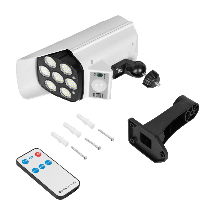 Lampa solarna - atrapa kamery monitoringowej