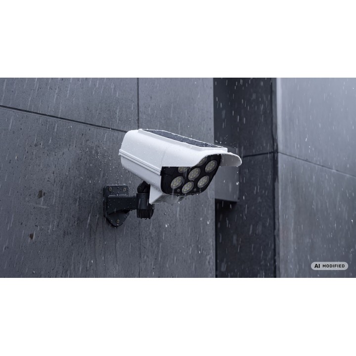 Lampa solarna - atrapa kamery monitoringowej