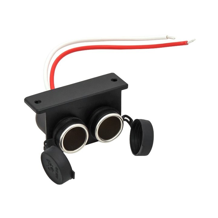 Gniazdo Zapal.samoch.2xHerm.12/24V