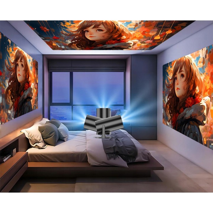 Projektor przenośny BLOW AndroidTV HD Cinema BLACK