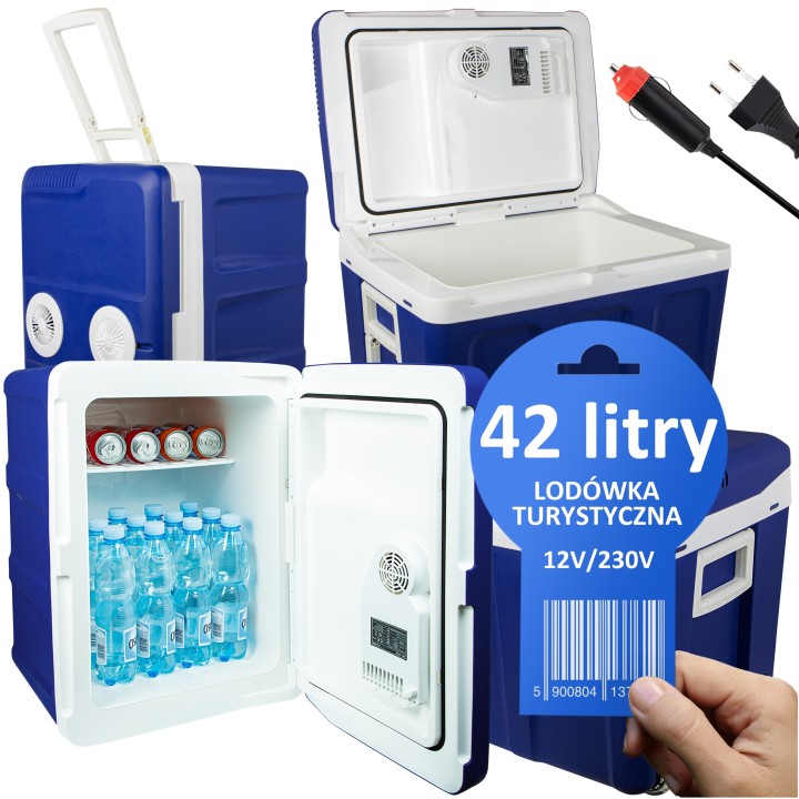 Lodówka turystyczna samochodowa 42L BLOW z kółkami
