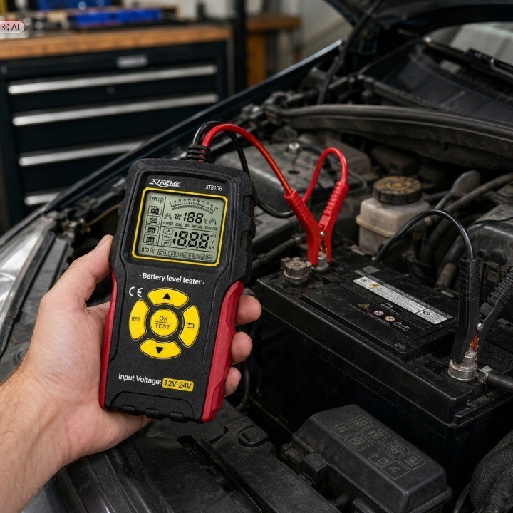 Tester akumulatorów 12V XT810B