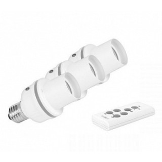 Gniazdo żarówki sterowane pilotem (3+1)