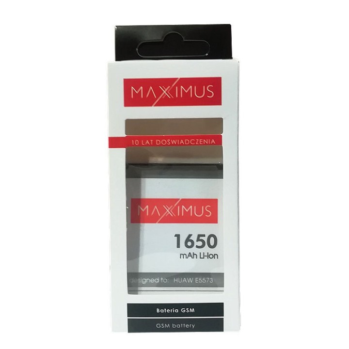 Bateria MAXXIMUS do HUAWEI E5573 LTE 4G 1650mAh modem HB434666RBC