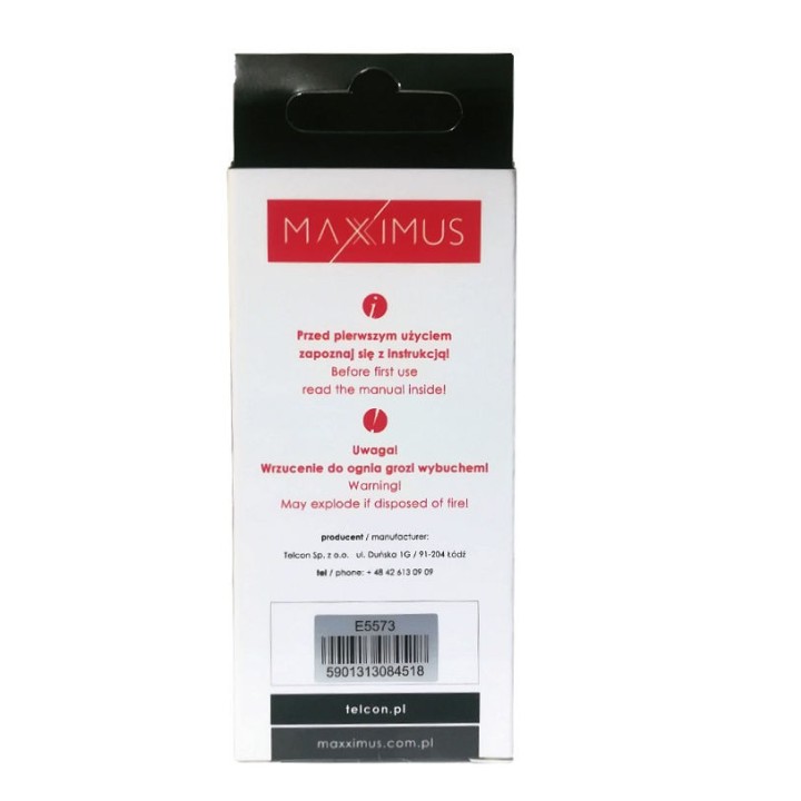 Bateria MAXXIMUS do HUAWEI E5573 LTE 4G 1650mAh modem HB434666RBC
