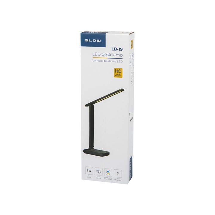Lampka biurkowa LED LB-19 czarna
