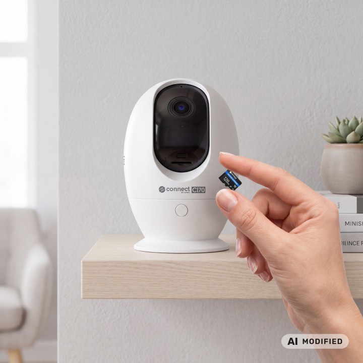Kamera Niania WiFi Kruger&Matz Connect C170 Tuya Smart Life Obrotowa PTZ Audio Temperatura Wilgotność