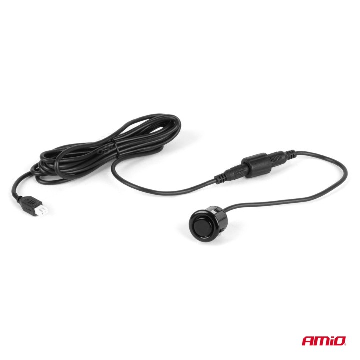 Zestaw czujników parkowania cofania Buzzer 8 sensorów czarne "GOLD" 18 mm AMIO-01604