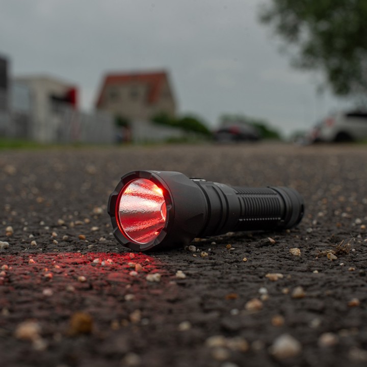 Latarka taktyczna 2000lm światło białe + czerwone + zielony laser VA0457 Vayox