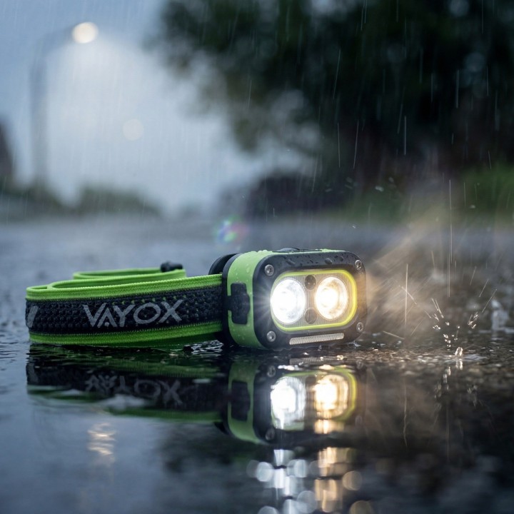 Latarka czołowa akumulatorowa 2x5W 450lm 800mAh VA0453 Vayox