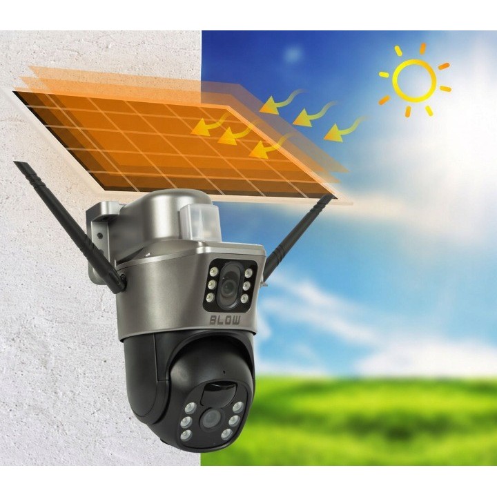 Kamera BLOW 4G PTZ 2x4MP solarna z akumulatorem
