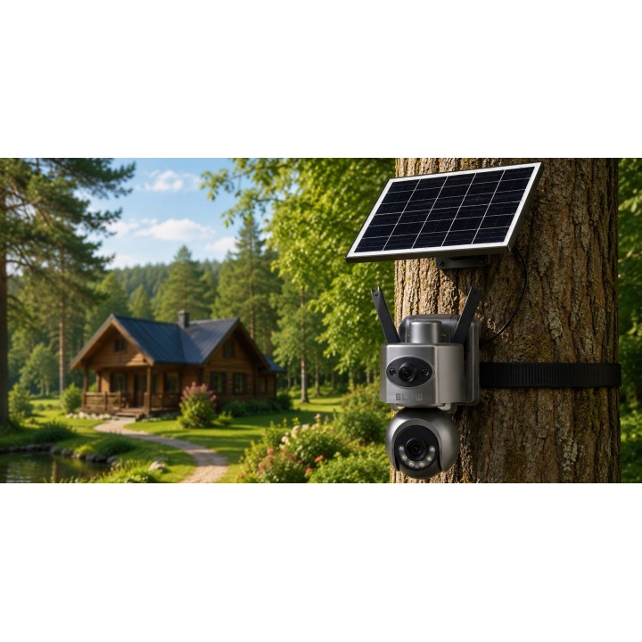 Kamera BLOW 4G PTZ 8MP H-398-AOV DualLens solarna z akumulatorem