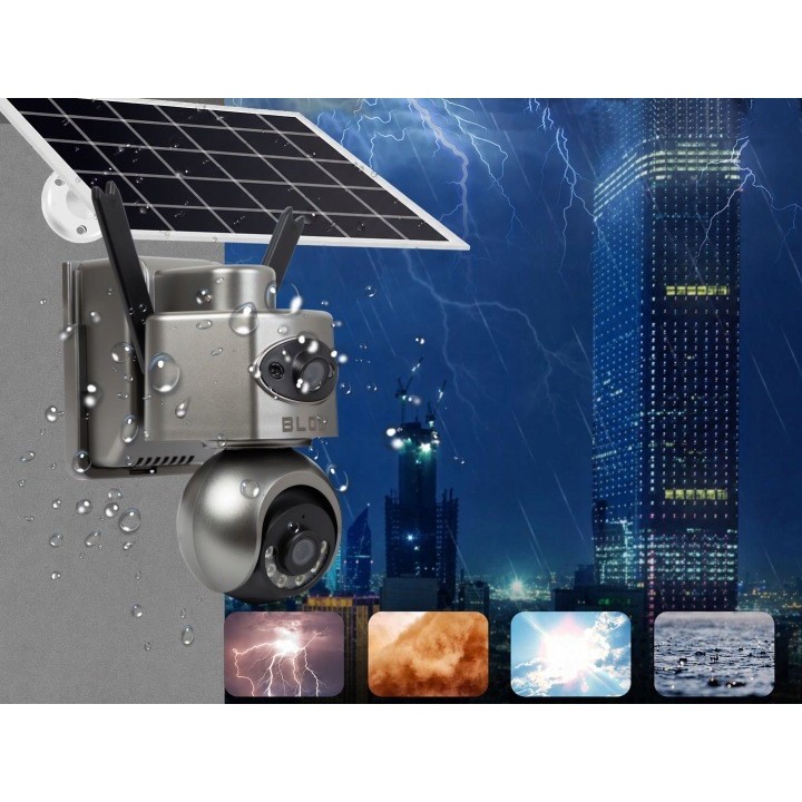 Kamera BLOW 4G PTZ 8MP H-398-AOV DualLens solarna z akumulatorem
