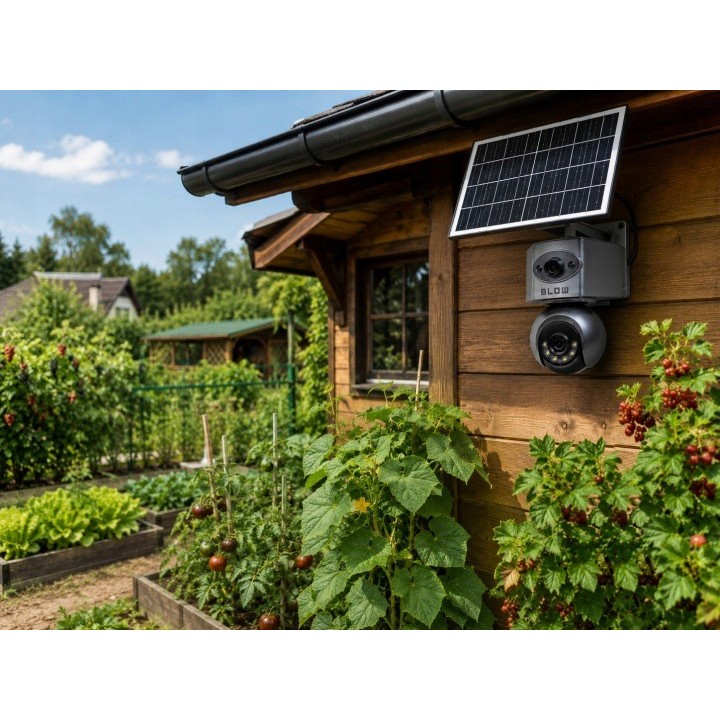 Kamera BLOW 4G PTZ 8MP H-398-AOV DualLens solarna z akumulatorem