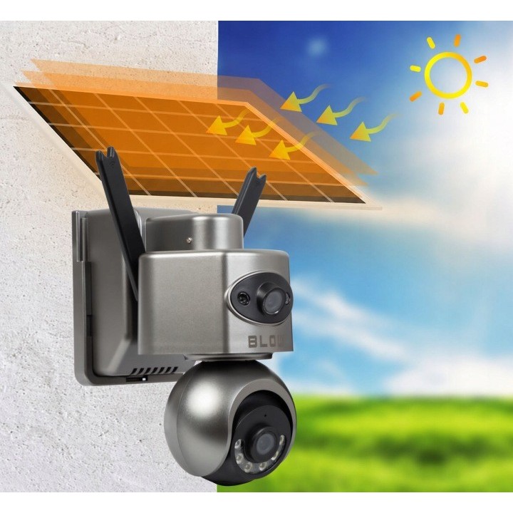 Kamera BLOW 4G PTZ 8MP H-398-AOV DualLens solarna z akumulatorem