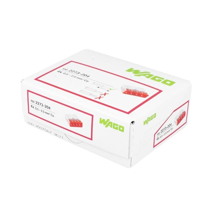 WAGO SZYBKOZŁĄCZKA 4x0.5-2,5mm