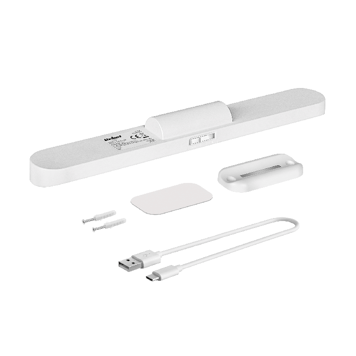 Lampa LED akumulatorowa obrotowa z sensorem ruchu 2000 mAh