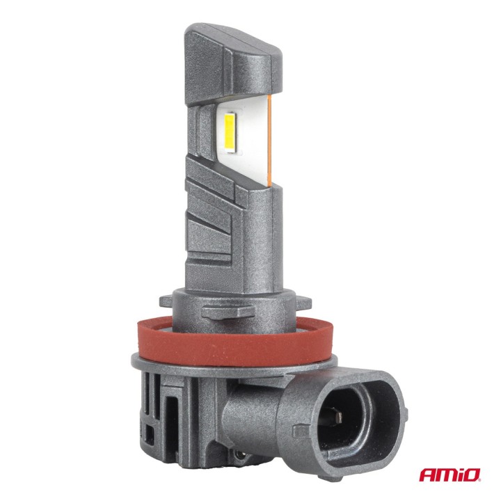 Żarówki samochodowe LEDr z homologacją drogową R37 E-MARK H11 PnP FAN 18W AMIO-05120