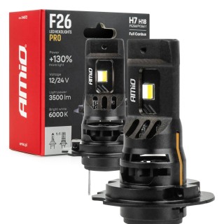 Żarówki samochodowe LED F26 PRO LumiTec LIMITED +130% DUO FULL CANBUS H7 H18 12V 24V