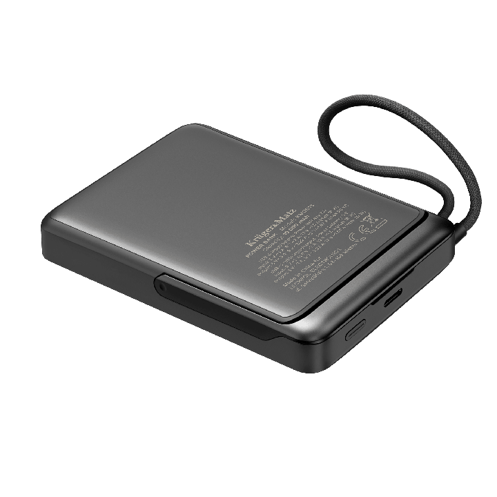 Powerbank Kruger&Matz 10000 mAh Li-pol z funkcją QC oraz PD, certyfikat CCC (kraje Azjatyckie)